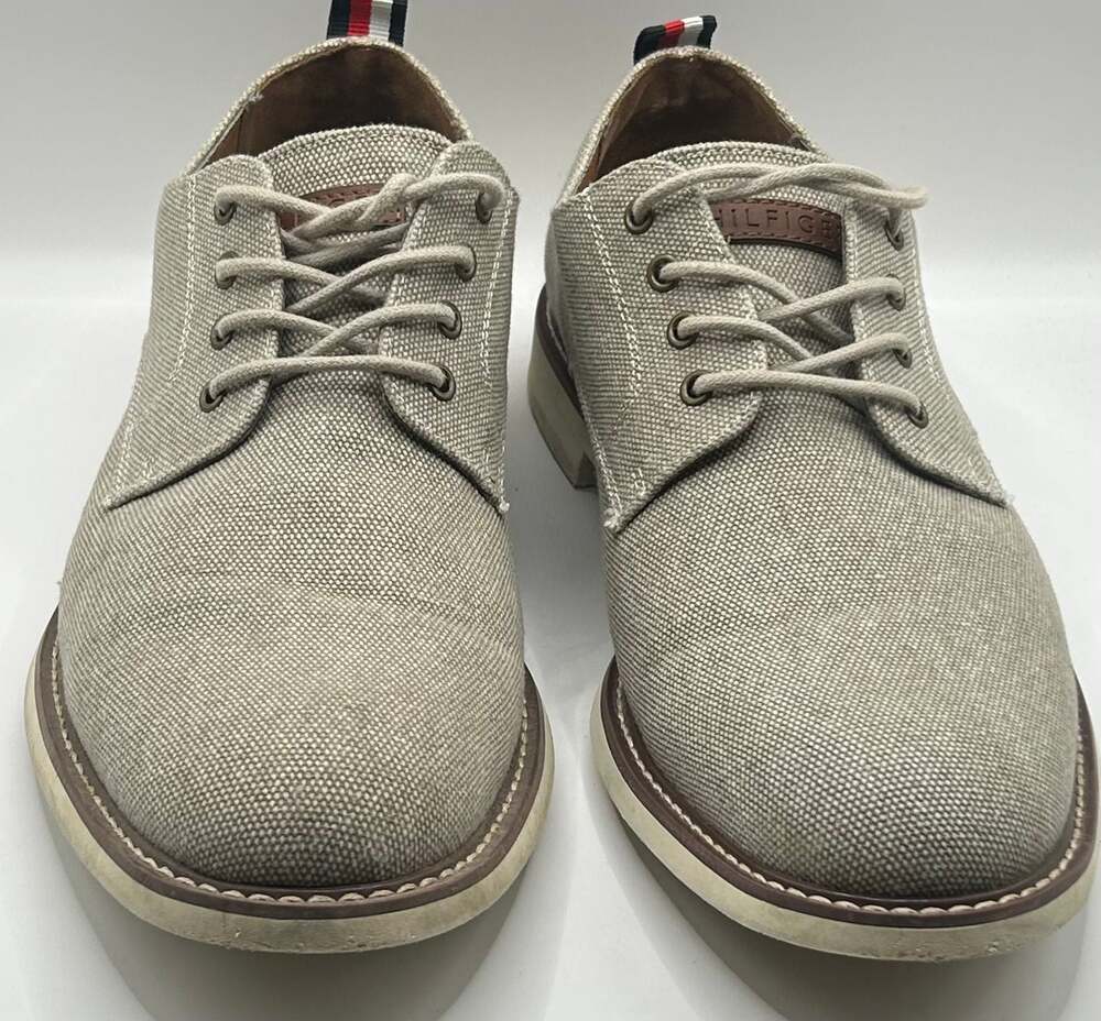 Tommy Hilfiger Canvas Lace-Up Derby Shoes